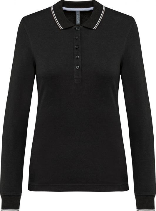 Produktbild Kariban Polo-Shirt aus Piqué-Strick langarm, Damen (XL)