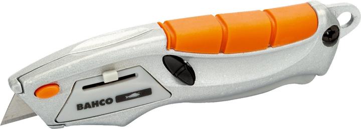 Actual product image Bahco Mini cutter knife with automatic blade retraction and rubber handle (Cutters)
