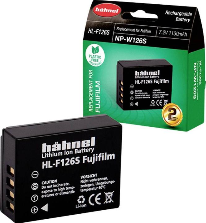 Immagine prodotto Hähnel Batteria sostitutiva HL-F126, per Fuji NP-W126 (Accumulatore di carica elettrica)