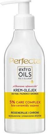 Perfecta PERFECTA Extra Oils silikonowe rękawiczki krem do rąk 195ml (195 ml)
