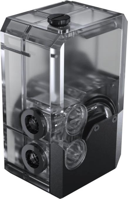 Actual product image Phanteks Glacier EZ-Fit 140RES-D5 pump and reservoir - black