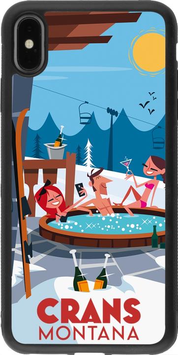 Image du produit PhoneLook Coque Silicone rigide noir Crans-Montana Mountain Jacuzzi (Apple iPhone XS Max)