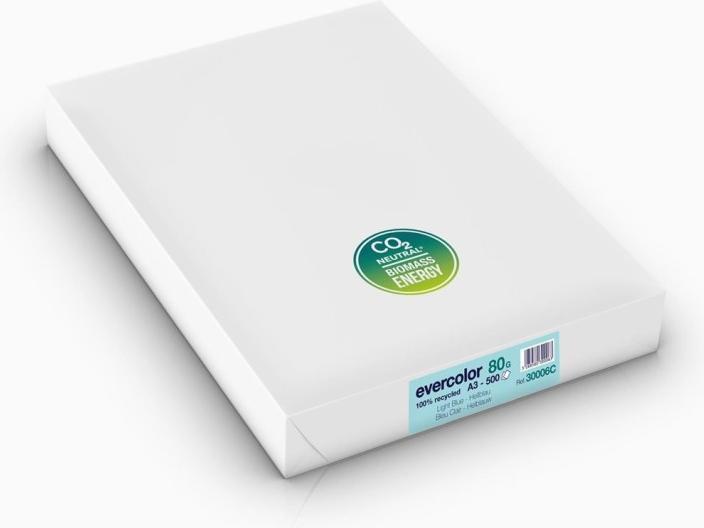 Image du produit Clairefontaine Papier à copier Forever Evercolor DIN A3 bleu clair 80 g/qm VE=500 feuilles (80 g/m², 500 x, A3)