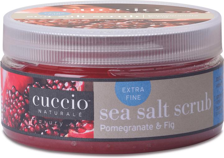 Cuccio Naturale Sea Salt Scrub Pomegranate & Fig - Körper-Peeling für Hände, Körper & Füsse