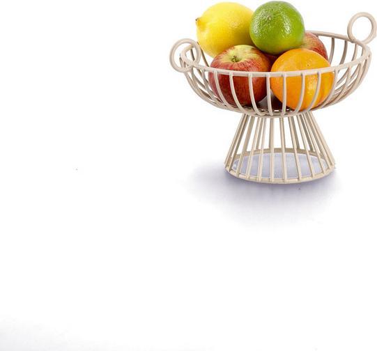 Produktbild Zeller Present Obstkorb, Metall, beige