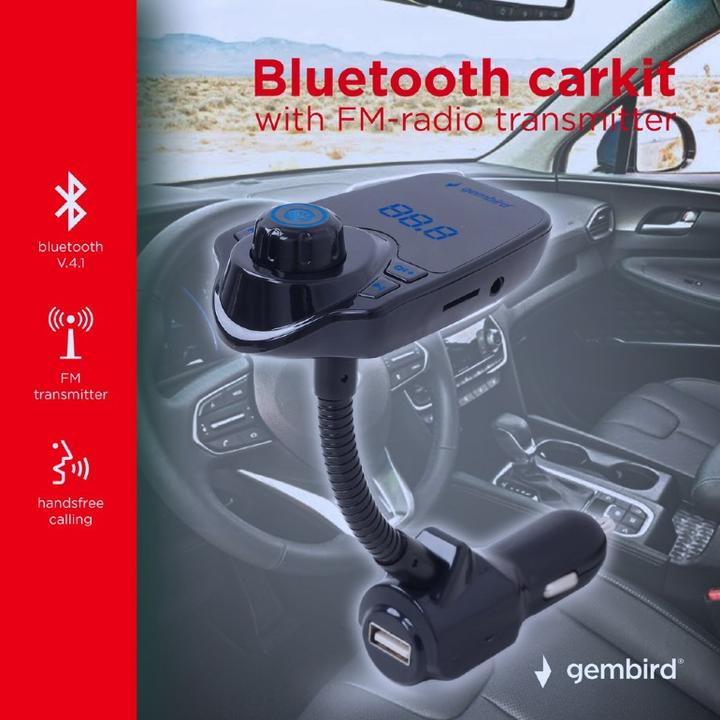 Produktbild Gembird Bluetooth KFZ-Kit mit Radiotransmitter BTT-01