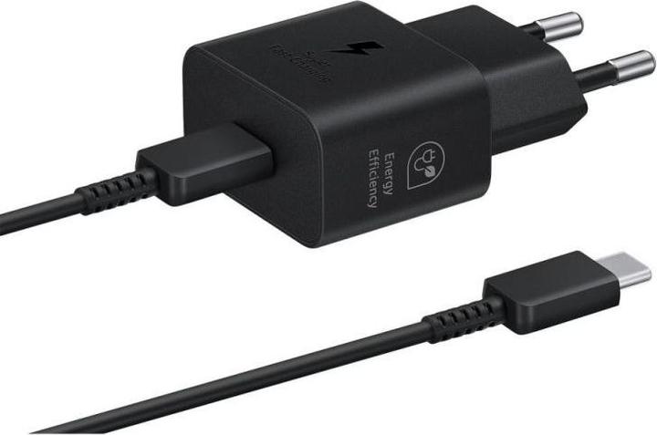 Image du produit Samsung EP-T2510XBE Chargeur de voyage USB-C 25W + Câble de données USB-C noir (Package Damaged) (25 W)