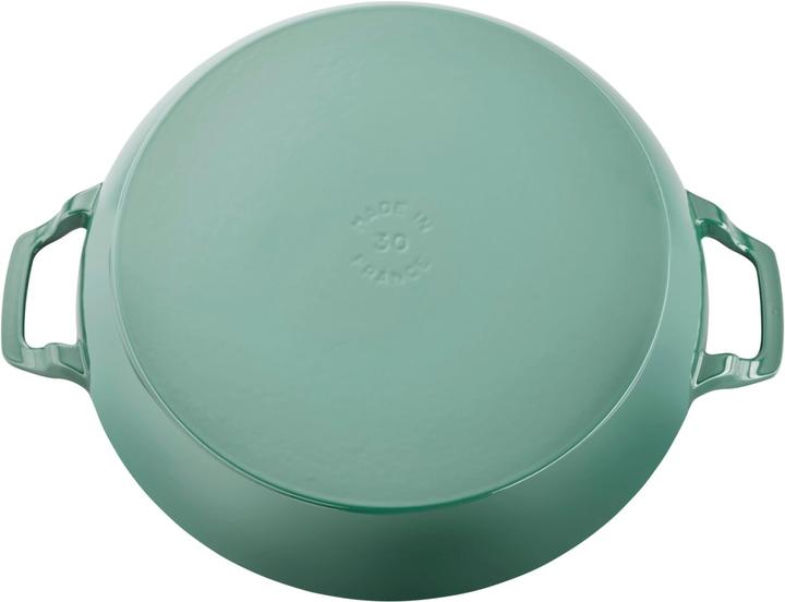 Actual product image Staub Sauté pan w. glass lid 30 cm, Eucalyptus 3.3l (30 cm, Casserole + Stewpot, Cast iron)