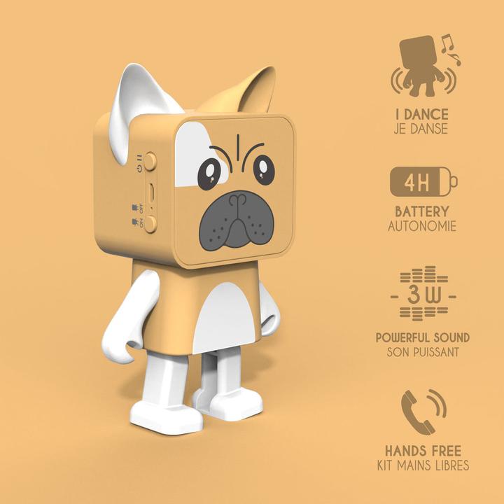 Immagine prodotto Mobility on Board Animale danzante altoparlante Bulldog (4 h, Batteria ricaricabile)