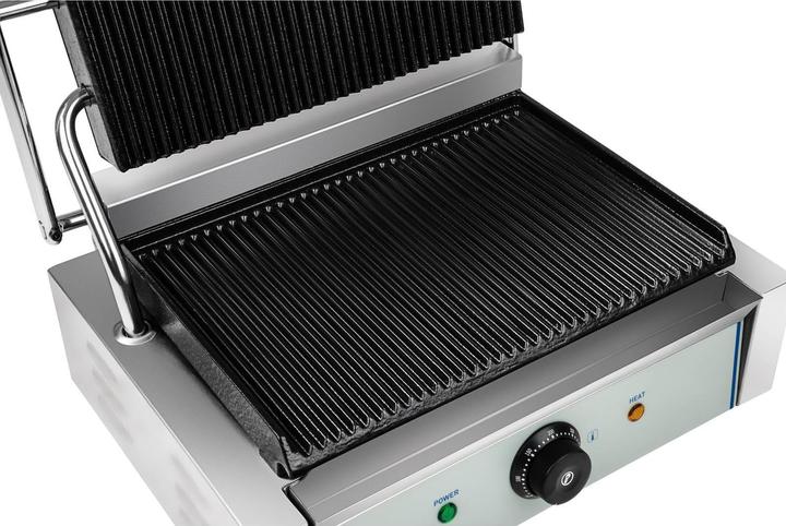Image du produit Royal Catering Machine à panini nervurée - 1 x 2.200 watts