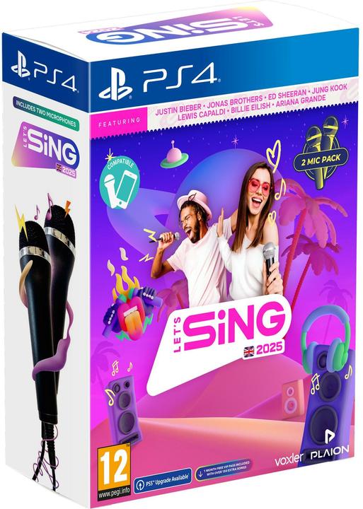 Actual product image Plaion Let's Sing 2025 International Version (+ 2 Mics) (PS4, EN)