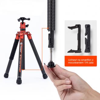 Immagine prodotto Fotopro X Aircross 3 Treppiede in carbonio Oranje (Materiale sintetico)