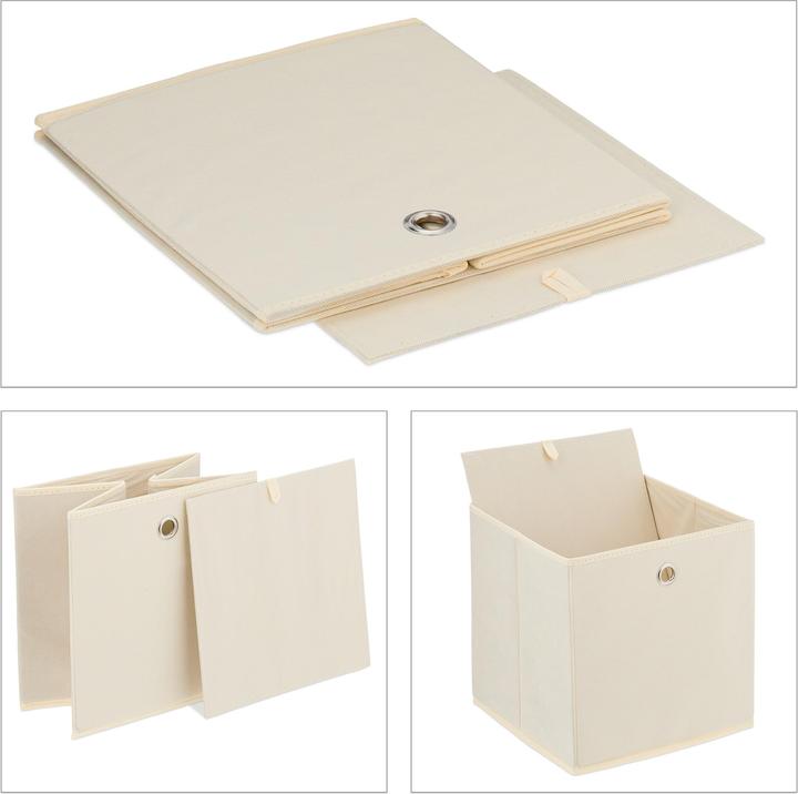 Actual product image Relaxdays 4x storage box (30 x 30 x 30 cm, 8.58 l)