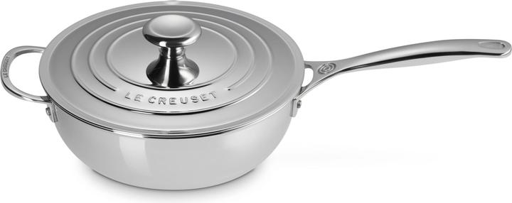 Actual product image Le Creuset 3-ply Plus (24 cm, Frying pan, Stainless steel)