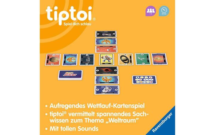 Actual product image Ravensburger tiptoi 00223 Space quiz, quiz game for children aged 6+, for 1-4 players (German)