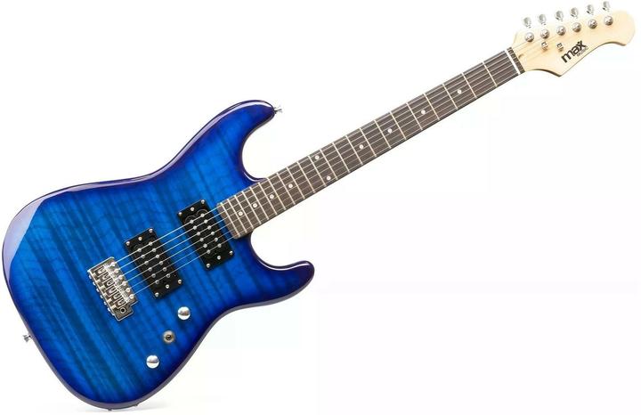Image du produit Max Guitare électrique GigKit Quilted Style Bleu (Guitare électrique, Bois)