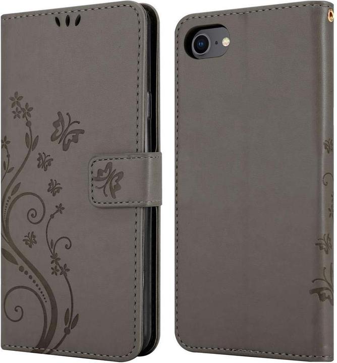 Actual product image Cadorabo Flower Book Cover (Apple iPhone 7, Apple iPhone SE (2nd Gen))