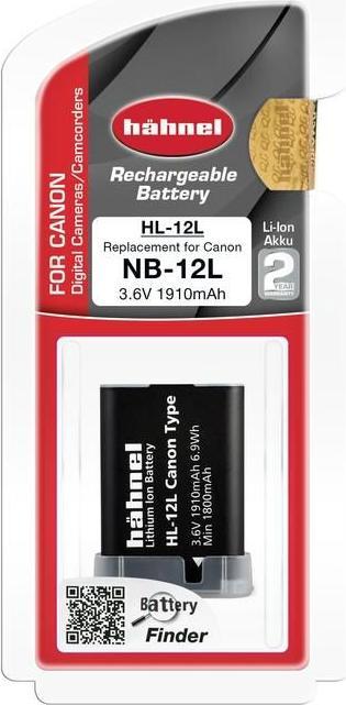Produktbild Hähnel Ersatzakku HL-12L, für Canon NB-12L (Kamera Akku)