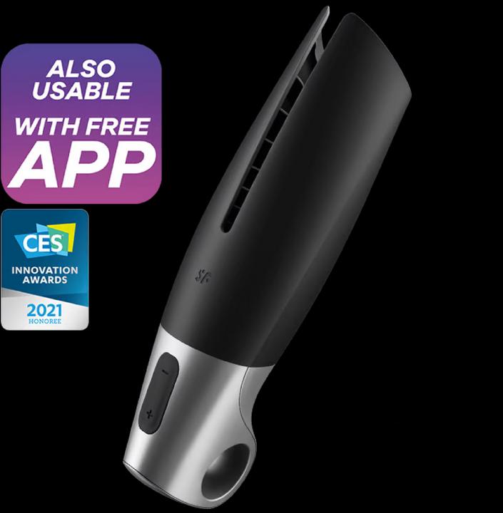 Actual product image Satisfyer Power Masturbator - Black / Silver