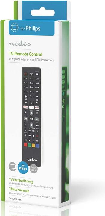 Produktbild Nedis Ersatz Fernbedienung | Passend für: Philips | Vorprogrammiert | 1 Gerät | Amazon Prime / Netfl (Gerätespezifische Fernbedienung)