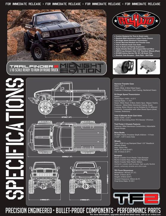 Immagine prodotto Rc4Wd Scala Crawler Trail Finder 2 Mojave II 1:10, RTR (RTR pronto all'uso)