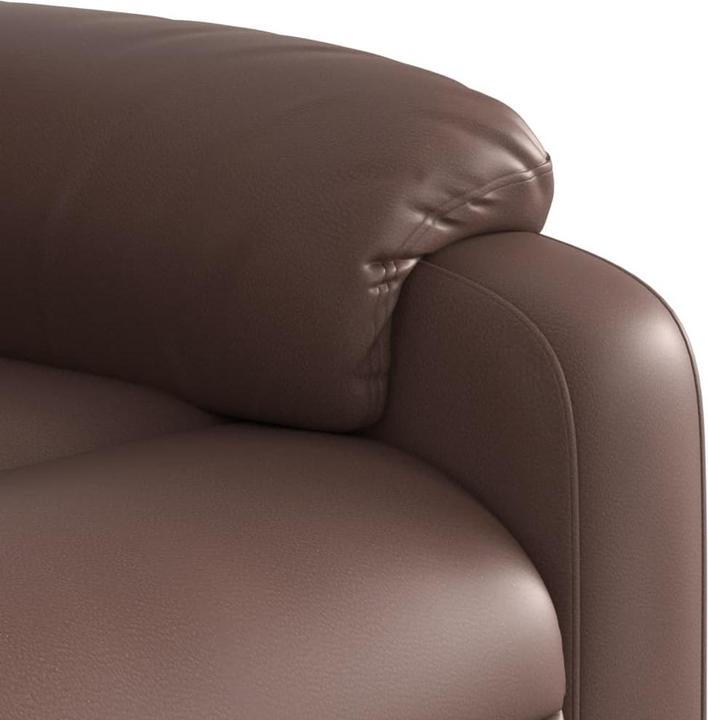 Actual product image VidaXL Massage armchair TV armchair Recliner armchair Brown imitation leather