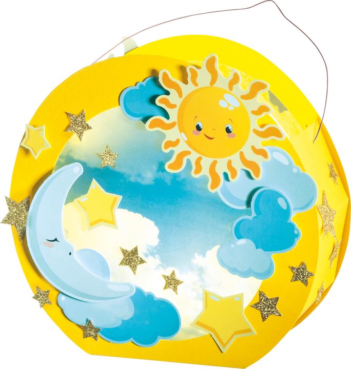 Produktbild Folia Papier Laternen-Bastelset Sonne, Mond, Sterne