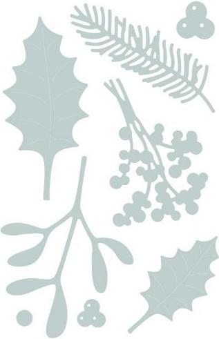 Actual product image Folia Sizzix | Thinlits die set Winter foliage