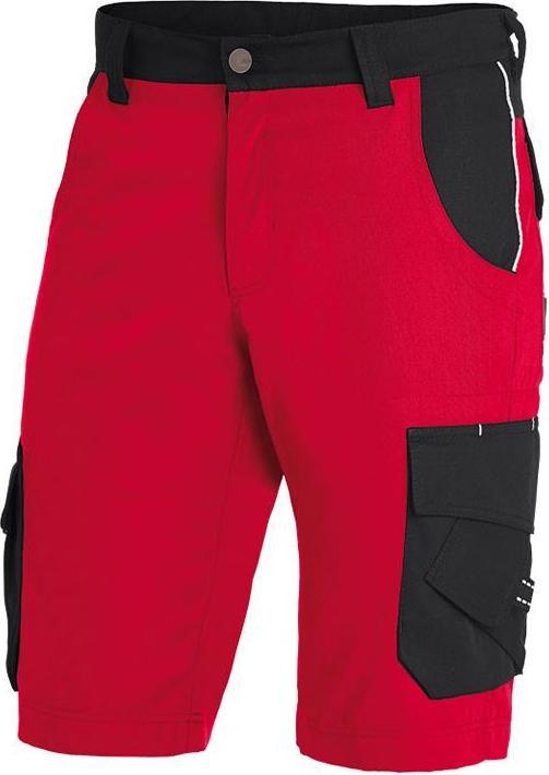 Actual product image FHB Men's short work trousers THEO "Twill 300" red, black size 52 (52)