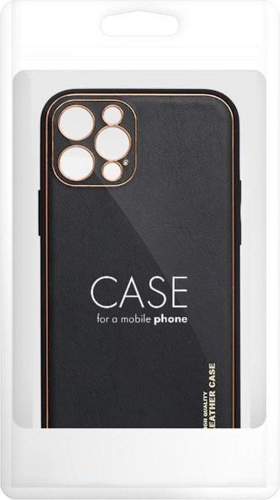 Actual product image OEM Back panel cover LEATHER case for SAMSUNG S24 Plus black (Samsung Galaxy S24+)