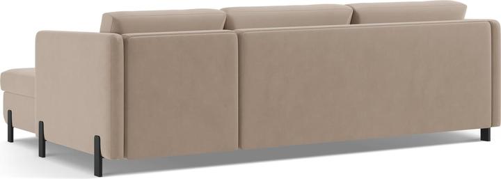Actual product image Micadoni Velvet Left Corner Sofa With Bed Function, "Gloria", 4 Seats, 260x170x80Made in Europe (Corner sofa)