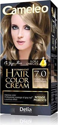 Actual product image Delia Cosmetics DELIA Cameleo Permanent Hair Color Cream Kit with 5 Omega Oils - Choose Your Shade