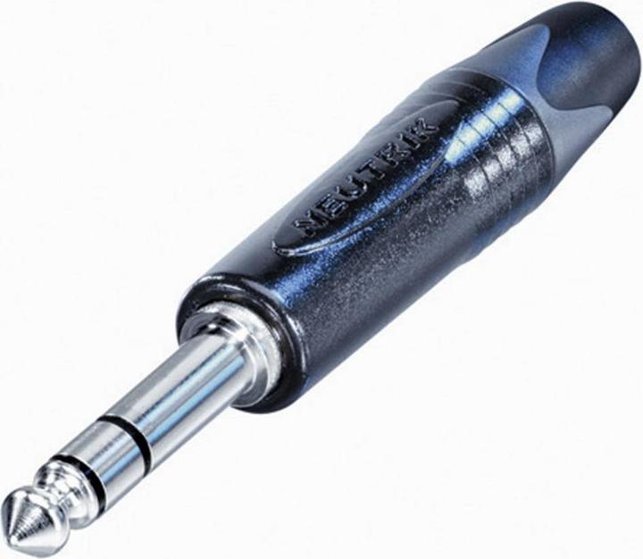 Neutrik Connettore jack 6,35 mm, diritto Numero di poli: 3 Stereo Nero NP3X-BAG-CON 1 pz.
