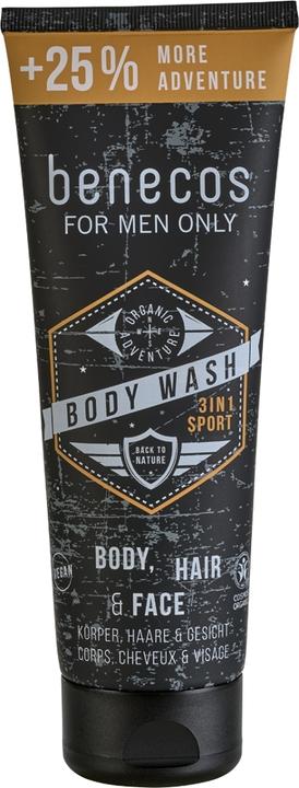 Produktbild Benecos For Men 3in1 Body Wash Spor (250 ml)
