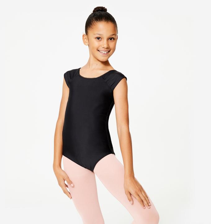 Produktbild Starever Tanzbody kurzarm Mädchen schwarz (12, 13, 14)