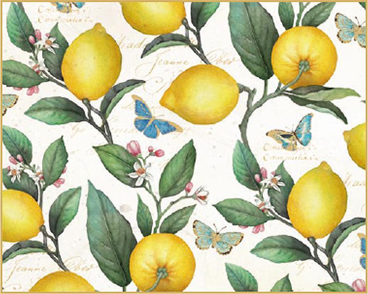 Image du produit Kartos Geschenkpapier Lemon Tree 68x98cm (Papier cadeau)