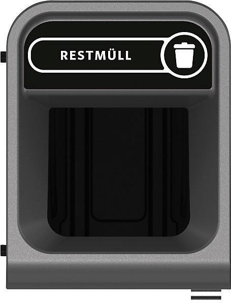Immagine prodotto Rubbermaid Contenitore per la raccolta differenziata Configure™, capacità 87 l, acciaio (87 l)