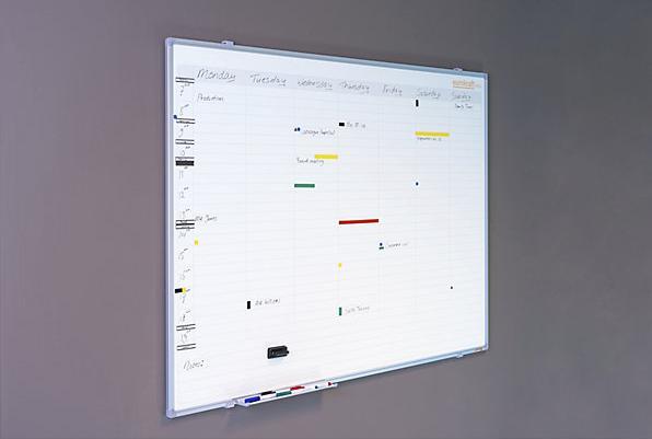 Actual product image eurokraft basic Weekly planner, neutral (900 x 600 mm)