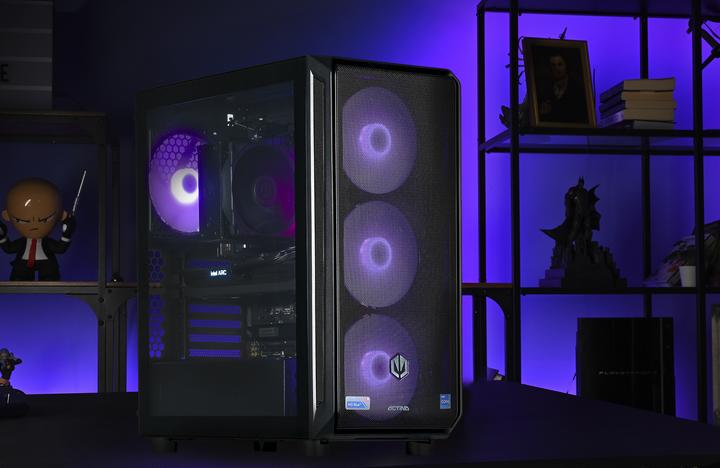 Actual product image Actina 5901443410270 PC AMD Ryzen™ 5 7500F 32 GB DDR5-SDRAM 1 TB SSD Intel Arc B580 Midi Tower Black (AMD Ryzen 5 7500F, 32 GB, 1000 GB, Arc A380)