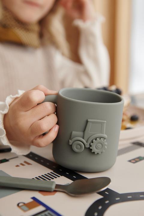 Image du produit Liewood Tasse en silicone Farrell er Pack Faune vert (220 ml, 2 x)