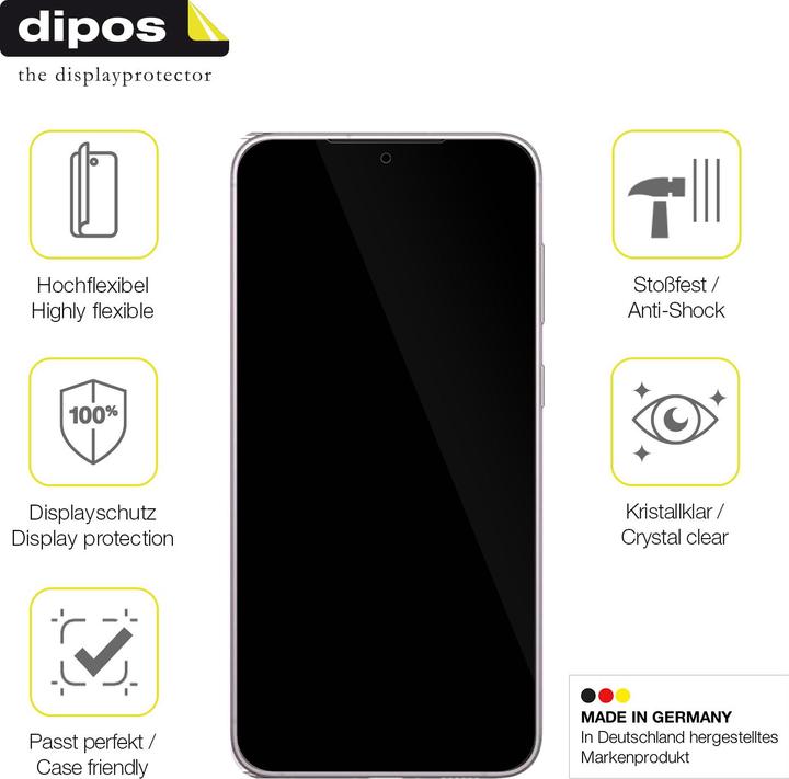 Immagine prodotto Dipos 3D Full-Cover Pellicola Protettiva (1 Pezzo/i, Samsung Galaxy S23+)