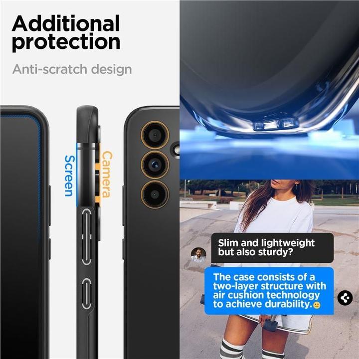 Actual product image Spigen Thin Fit Case for A546B Samsung Galaxy A54 - black (Samsung Galaxy A54 5G)