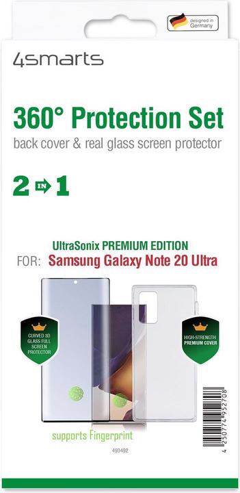 Image du produit 4smarts Kit de protection à 360° Premium UltraSonix (Samsung Galaxy Note 20 Ultra)
