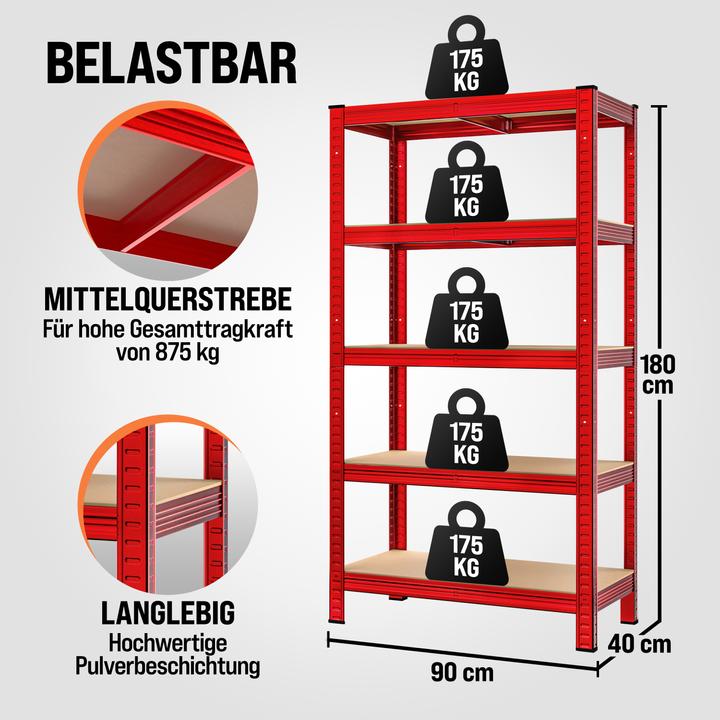Actual product image Monzana Heavy duty shelf