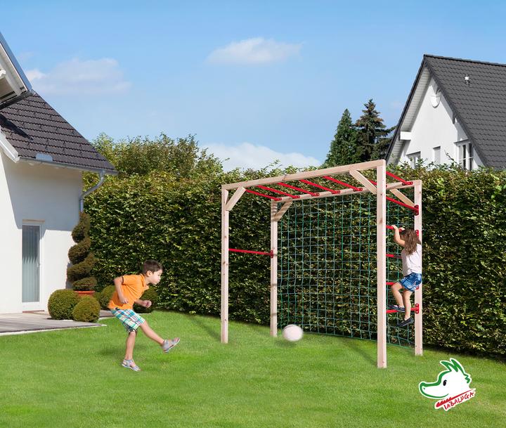 Produktbild Weka Holzbau Tabaluga Klettergerüst/Hangelstation mit Tornetz (nur mit Befestigungsset 816.4009.00.01 bestellen)