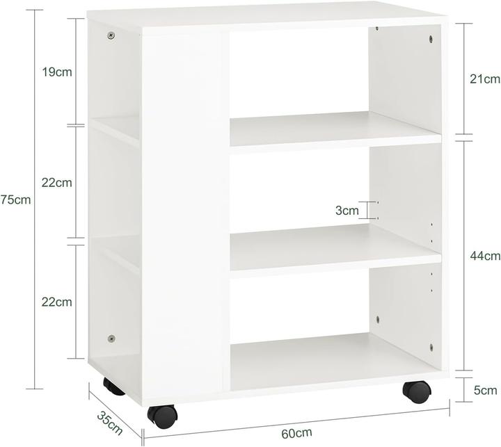 Produktbild SoBuy Druckertisch (60 x 35 x 75 cm)