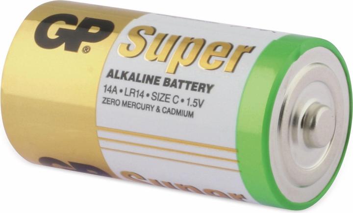 Actual product image GP Batteries 1x2 Super Alkaline 1,5V C Baby LR14 (2 pcs., C, 1400 mAh)