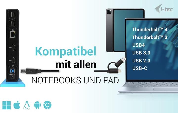 Produktbild i-tec Dual HDMI (USB-C, 9 Ports)