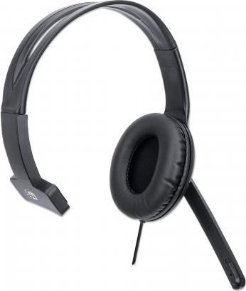 Immagine prodotto Manhattan Cuffie Mono USB-A Over-Ear (Cablato, USB-A)