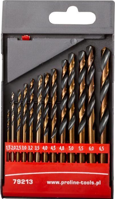 Actual product image Pro-Line grąžtas METAL HSS DIN338 GRIND PLASTIC 13 (1,5-6,5MM) PROLINE (1.5 mm - 6.5 mm)